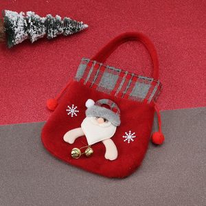 New cross-border Christmas gift bag/tote bag with <b>bells</b>, apple bag, Christmas children's gift bag - Product Image 2