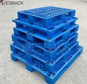 重型工业钢加固塑料托盘欧洲托盘1200x800尺寸用于仓库堆叠货物耐用