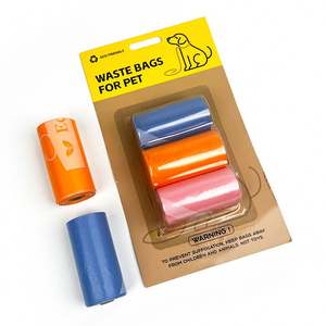 Bolsas para Excremento de Perro Portátiles Mini de 20 g/m², 150 Unidades, Ecológicas, Biodegradables y Perfumadas - Product Image 1