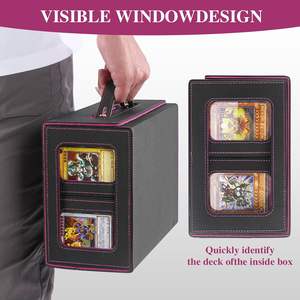 Boîte de rangement et d'exposition pour cartes à collectionner Juvida, imperméable, multi-usages, boîte de <span class=keywords><strong>deck</strong></span> de commande, fabriquée en liège durable pour les cartes de Magic Gathering - Product Image 6