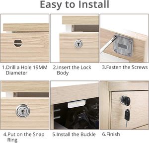 Hot Sale Wholesale Hardware <strong>Lock</strong> Zinc 138-22 Iron Safe Cabinet <strong>Lock</strong> <strong>Drawer</strong> <strong>Lock</strong> <strong>With</strong> Keys - Product Image 6