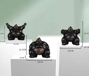 Statue de sport en résine de décoration classique personnalisée sculpture de lutteurs de sumo de style japonais - Product Image 6