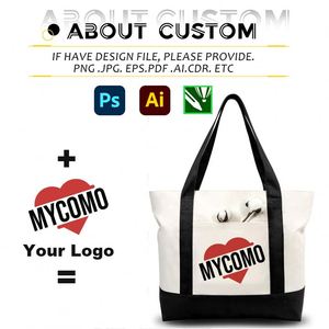 Women's Shop <b>Canvas</b> <b>Bag</b> with Custom Logo Tote <b>Bag</b> Cotton <b>Canvas</b> Handbag Reusable Shopping <b>Bag</b> for Promotion Gift - Product Image 2