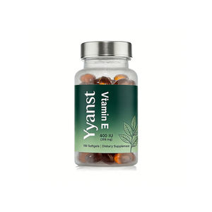Suplemento de vitamina E de alta calidad, nutrientes clave que apoyan la salud de la piel y protegen las células, cápsulas blandas. - Product Image 1