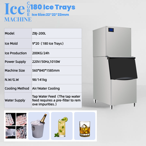 Máquina de Hielo Silenciosa de 200 kg, Funcionamiento Suave y Compacta, Perfecta para Oficina y Clínica - Product Image 2