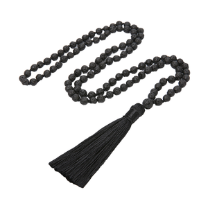 Commercio all'ingrosso di cristallo personalizzato Yoga braccialetto di meditazione Set di collana 108 perle di Mala alla moda involucro di pietre preziose <span class=keywords><strong>preghiera</strong></span> di perline di guarigione - Product Image 1