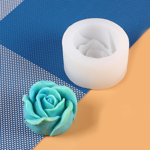 Yeni büyük ölçekli çiçek mum silikon kalıp DIY damla sakız aromaterapi alçı kalıp silikon kalıp - Product Image 4