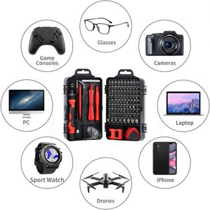 Juego de Destornilladores de Acero de Precisión de 124 Piezas, 101 Puntas, OEM Disponible, Punta Magnética para Reparación de Computadoras/Laptops, Alta Calidad - Product Image 3
