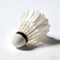 Volants de badminton professionnels de niveau tournoi, hybrides tout-terrain en plumes de canard, 2 couches de liège, fabricant d'usine OEM