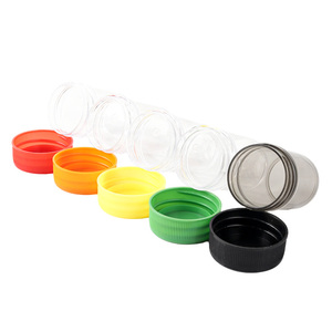 Tarro de plástico de lujo con tapa abatible y rosca para crema cosmética, el más vendido, de pequeña capacidad, con revestimiento interior para cosméticos. - Product Image 1