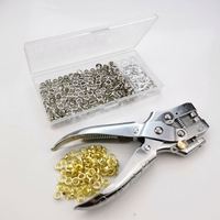 Kit de pinces à pression manuelles multifonctionnelles avec composants PLC, garantie 1 an, pour l'installation de rivets et l'ouverture d'œillets de 5 mm sur chaussures
