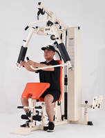 Station de musculation multifonctionnelle pour la maison, machine combinée presse à jambes et crossover avec pile de poids de 65 kg pour la musculation