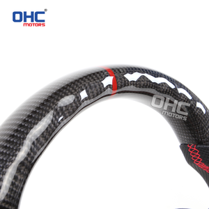 Volant en fibre de carbone véritable à fond plat, en stock aux États-Unis, pour Audi A3 A4 A5 Rs3 Rs4 Rs5 Rs6 <span class=keywords><strong>Rs7</strong></span> S3 S4 S5 Sq5 2012-2016 - Product Image 3