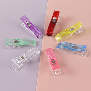 Clip de acrílico para cuaderno artesanal, clip de borde de retales, clip de papel de prueba de libro, clip de plástico para nota adhesiva para oficina escolar - Product Image 6
