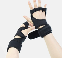 Guantes de Neopreno con Soporte para Muñeca y Medio Dedo para Levantamiento de Pesas, Entrenamientos en Gimnasio, Ciclismo; Protectores de Manos Antideslizantes para Ciclismo de Carretera