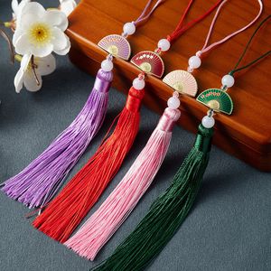 Double Sided Fan Shaped Tassels Traditional Chinese Style Hanfu Pendant Ice Silk <b>Polyester</b> <b>Yarn</b> Hand Knotted Fashion Accessories - Product Image 4