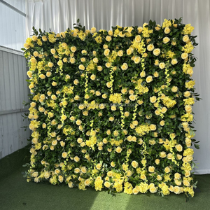 Pannello Murale Floreale MoKtong Giallo Brillante 5D con Margherite e Girasoli in Seta Effetto Reale per Feste di Compleanno per Bambini, Scenografie e Photo Booth - Product Image 5