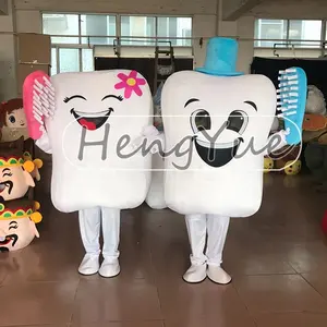 Sikat gigi putih maskot dalam stok karakter pesta PAW Dog Patrol maskot kostum Cosplay ulang tahun anak-anak kain maskot mewah