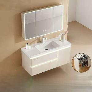 Lámpara de Sensor Bluetooth de Estilo Moderno Crema para Baño, de Aluminio con Diseño de Panal, Montada en la Pared, para Lavabo y Tocador - Product Image 2
