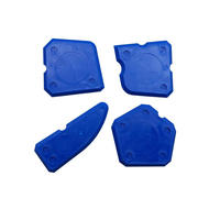 Kit d'outils de finition et de suppression du mastic en silicone - Outil de suppression de mastic 3 en 1 avec outil de lissage de mastic 4 pièces