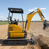 Promo Panas Excavator Kubota 2.5 Ton Emisi Rendah Performa Tinggi Mesin Bensin Digger Besar Tilt Rotator