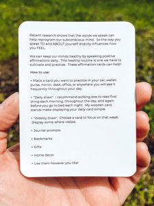 Tarjetas de afirmación diarias personalizadas Tarjetas de afirmación motivacionales para el cuidado personal Salud mental Niños - Product Image 2
