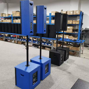 Subwoofer 3 parçalı Metal hoparlörler/kablosuz App kontrolü ile aktif sütun hattı dizisi PA ses sistemi ekipmanları - Product Image 5