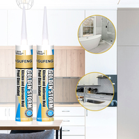 Adhésifs neutres 100% silicone pour la cuisine, la salle de bain et la construction - Anti-moisissures, imperméables, blancs, transparents