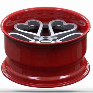 Jiangzao Kustom 5X120 18 19 20 22 Inci Roda Piring Dalam Mobil Majalah Cina Jantung Olahraga Merah Muda Paduan Roda Velg Mobil - Product Image 3