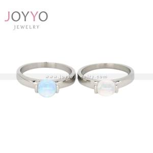 Nuovo anello <span class=keywords><strong>di</strong></span> fidanzamento moda moda Mini <span class=keywords><strong>opale</strong></span> <span class=keywords><strong>pietra</strong></span> <span class=keywords><strong>di</strong></span> <span class=keywords><strong>luna</strong></span> da donna 925 anello sottile semplice fidanzamento gioielli in acciaio - Product Image 2