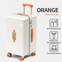 Valise rigide grande capacité pour ordinateur portable avec porte-gobelet pliable, crochet latéral, légère et tendance