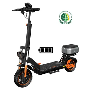 2022 Black Customizable Aluminum Body 1200w Super Stable Electric Scooter