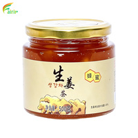 Pâte de thé au gingembre et au miel OEM 500g, confiture de fruits naturelle pour boissons chaudes, préparations froides, garniture pour toasts, usage familial en cuisine