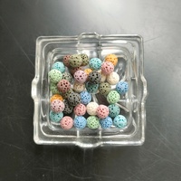 Perles aromatiques en pierre volcanique micro-poreuse non toxique pour diffuseur d'huiles essentielles, pendentif et locket, vente en gros
