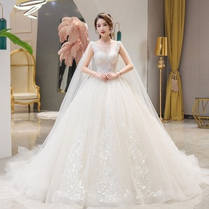 Abito da <span class=keywords><strong>sposa</strong></span> 2024 nuovo stile bambina fata fantasia semplice in autunno - Product Image 6