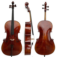 Wholesale Musical Instruments Handmade Flame Maple Cello 4/4 Master