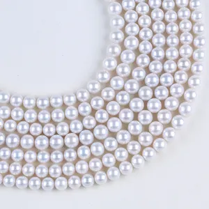 10-12毫米高品质完美圆形天然白色南海珍珠