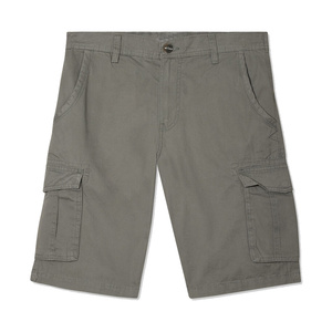 กางเกงขาสั้นคาร์โก้ผู้ชาย ผ้าฝ้าย ซิปที่เข่า สวมใส่สบาย ฤดูร้อน เป็นมิตรกับสิ่งแวดล้อม แห้งเร็ว มีกระเป๋าใช้งานได้จริง ไซส์ใหญ่พิเศษ รับสกรีนโลโก้ - Product Image 1