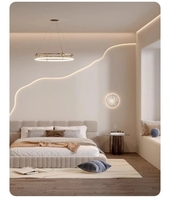 Profil de canal LED encastré en plâtre, tube néon en silicone personnalisé, flexible, étanche, pour bande lumineuse LED