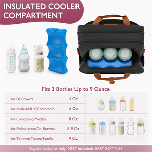 Sac isotherme pour lait maternel amovible avec poche à glace, sac isotherme portable pour lait maternel, étui de transport pour tire-lait - Product Image 6