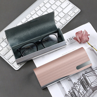 Étui à lunettes en métal antichoc, boîte de rangement professionnelle pour lunettes de protection, avec doublure souple pour protéger les verres