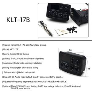 Pastilla de guitarra acústica Pastilla de guitarra clásica popular de cuatro secciones con sintonizador de velocidad media de doce Salida de cabeza de audio 6,35 Volumen Co - Product Image 3