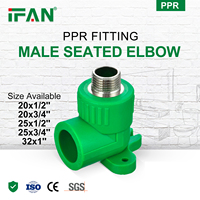 IFAN Fabrication Ppr Tuyau et Raccord Soudage par fusion Raccord de tuyau Ppr Prise Coude Raccords PPR Matériaux de plomberie