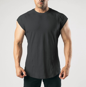 T-shirt da allenamento traspiranti e anti-umidità, dalla <span class=keywords><strong>S</strong></span> alla 3XL, personalizzabili, in misto cotone ed elastan, per palestra - Product Image 1