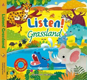 Collection de livres sonores Stock Design : Écoutez les sons - Série 4 - <span class=keywords><strong>Dinosaures</strong></span>, prairie, ferme, forêt - Commande directe - Product Image 4