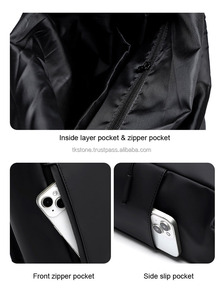 Sac à dos d'affaires pour ordinateur portable de haute qualité, livraison rapide, tendance, imperméable, en PU, sac de sport, sac à roulettes, fermeture à glissière - Product Image 6