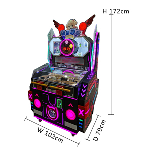 เครื่องเกมพินบอลอิเล็กทรอนิกส์ขนาดเล็กสำหรับเด็ก3D ฝึกทักษะการแข่งกระดานใช้เหรียญ - Product Image 3