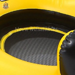 Île flottante gonflable pour 4 personnes, flotteur de <span class=keywords><strong>piscine</strong></span> social jaune avec porte-gobelets pour le plaisir en groupe - Product Image 4