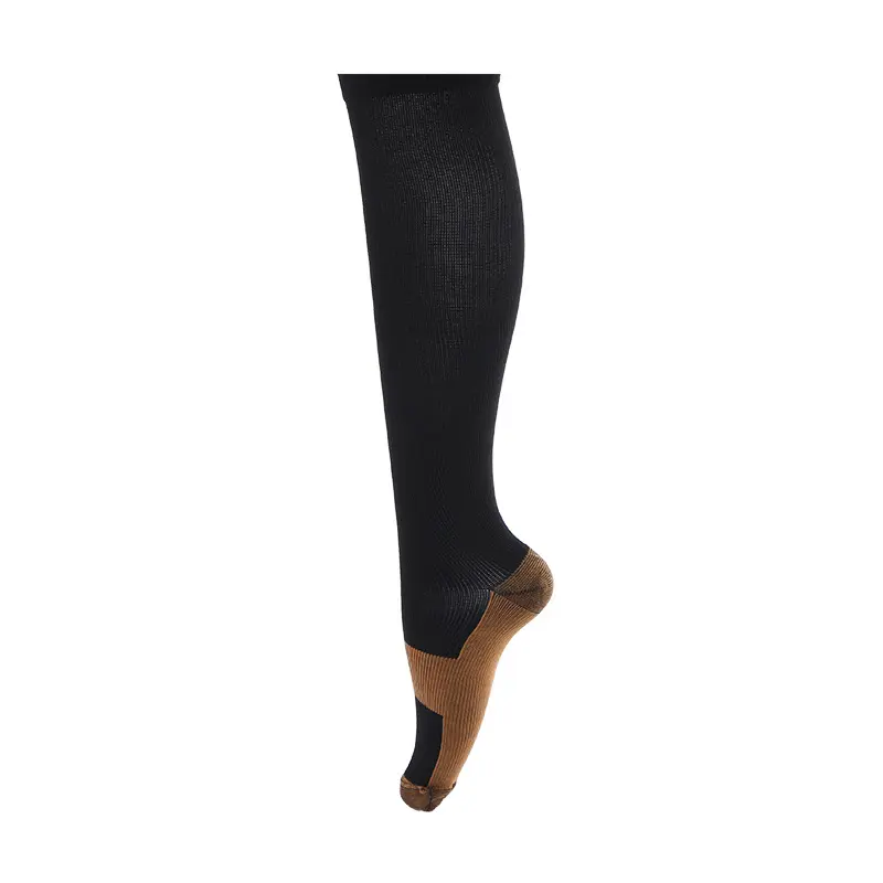 Kupfer faser Baumwolle Basketball Fußball Socken Kompression strümpfe Laufen Athletic Nursing Wandern Reisen