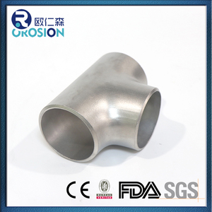 Thép không gỉ 304 316 Chất lượng cao cấp công nghiệp mông hàn <span class=keywords><strong>3</strong></span> cách TEE phụ kiện TEE không có cạnh sáng - Product Image 4